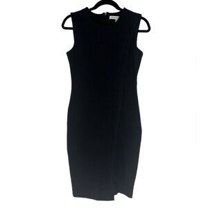Cupcakes & Cashmere Charcoal Asymmetrical Sheath Dress Size XS